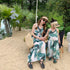 Mommy And I Lace Up Backless Cross Parent-child Holiday Beach Skirt Dress